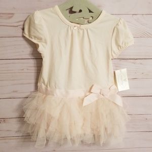 Miniclasix Pink tutu body suit with pink bow